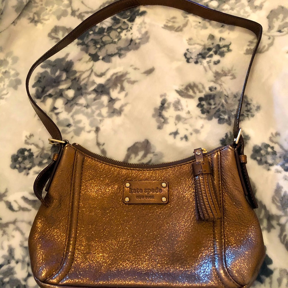 Bronze color leather Kate Spade purse